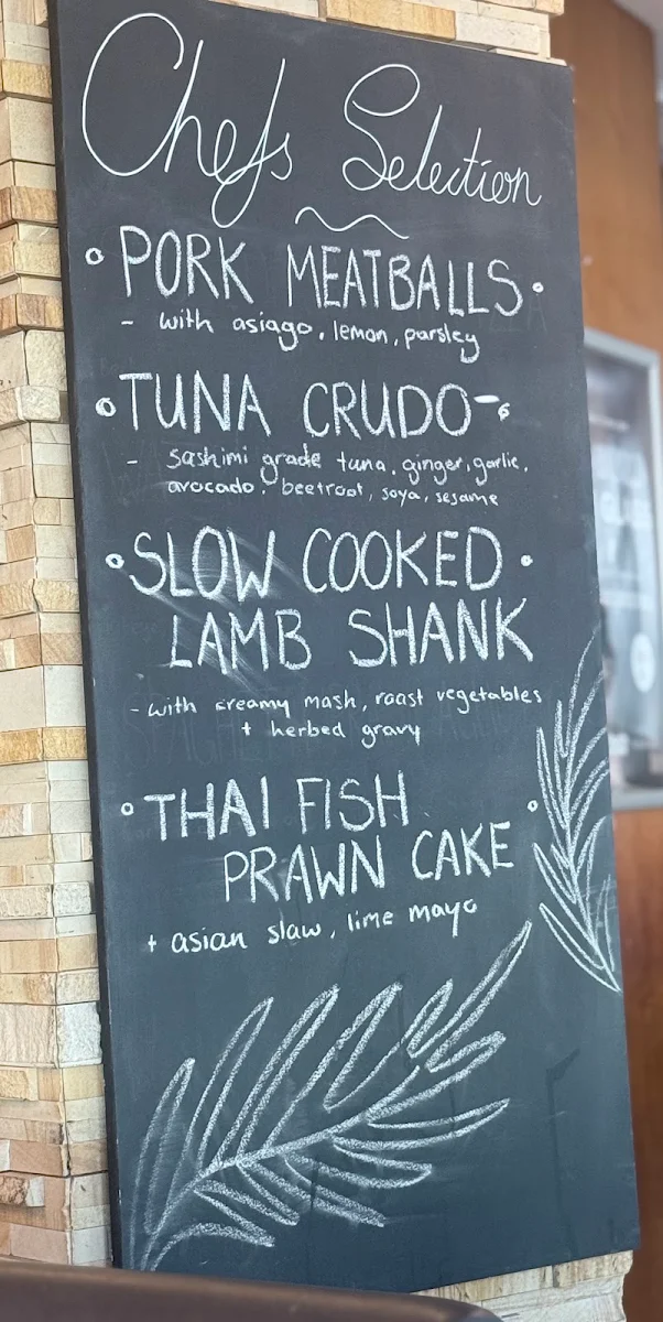 Menu, The Watermark Townsville