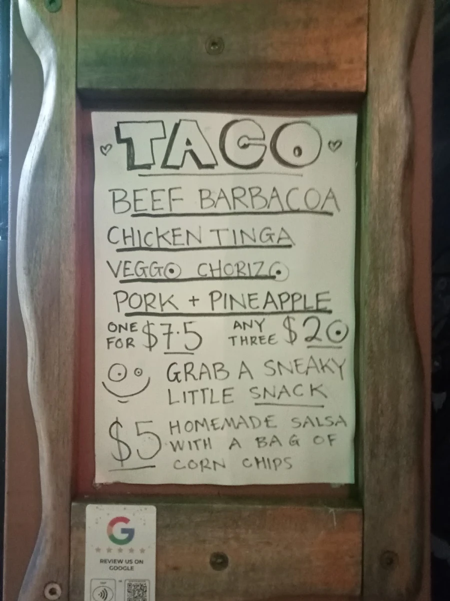 Menu, Blackwattle Bar + Brewery
