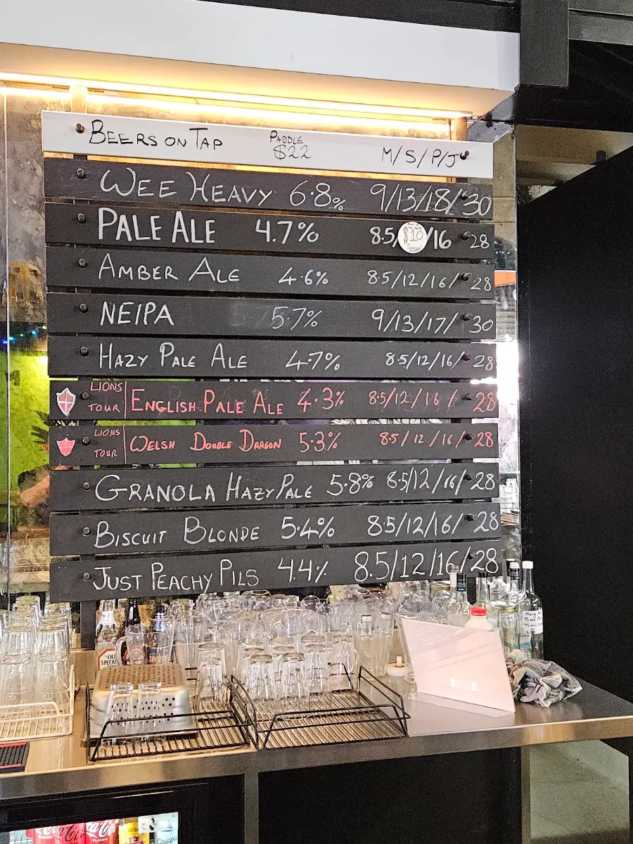 Menu, Blackwattle Bar + Brewery