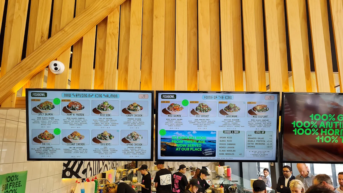 Menu, FISHBOWL - Docklands