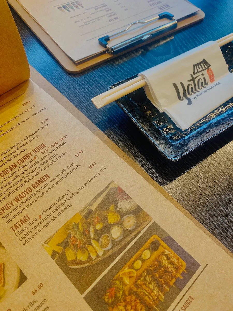 Menu, Yatai by Hatori Karaage Hope Island