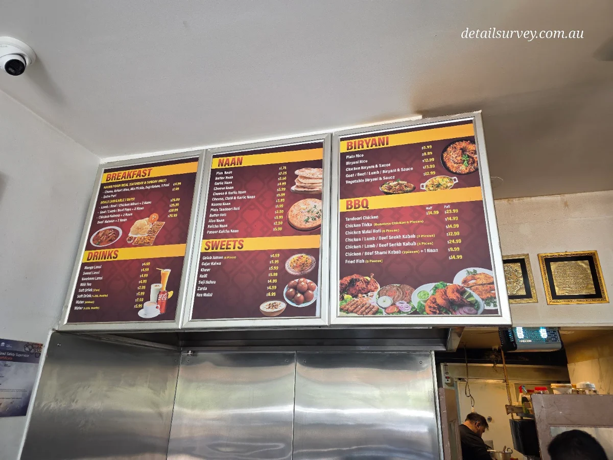 Menu, Khan Baba Restaurant