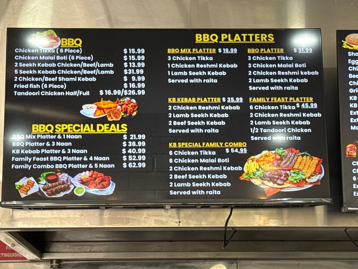 Menu, Khan Baba Restaurant