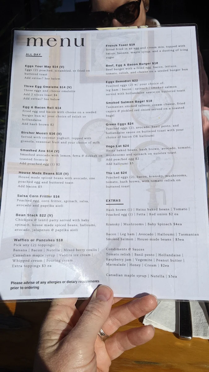 Menu, Sco & Co. and The Lifebuoy Cafe