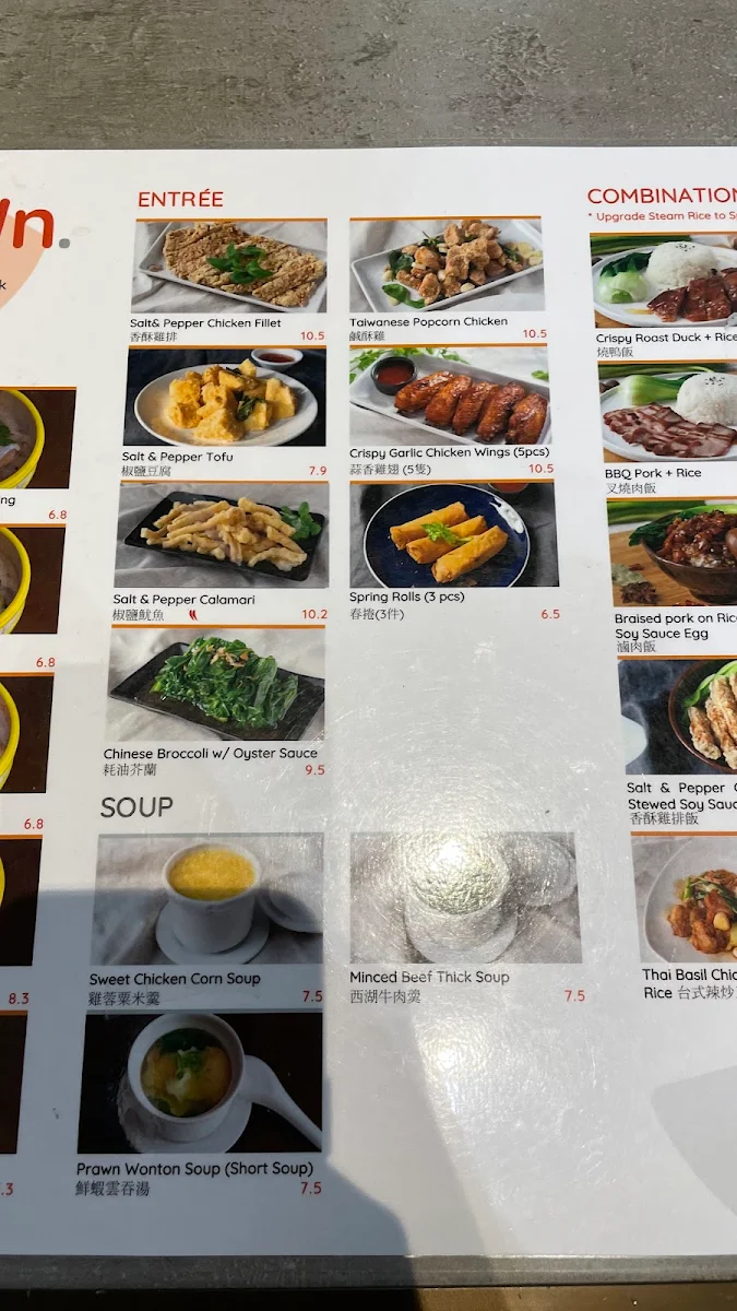 Menu, Wokin