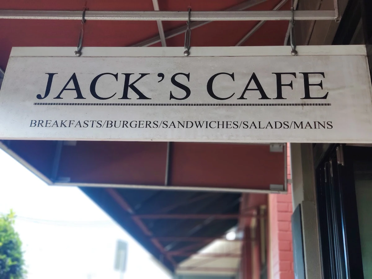 Menu, Jack's House Cafe