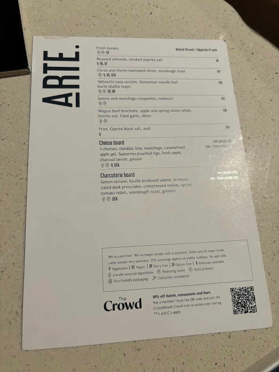 Menu, Arte. by Crystalbrook