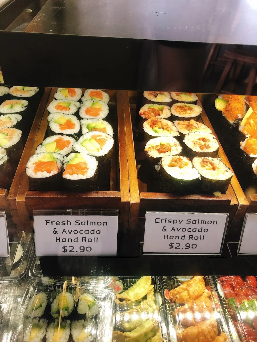 Menu, Bay Sushi takeaway