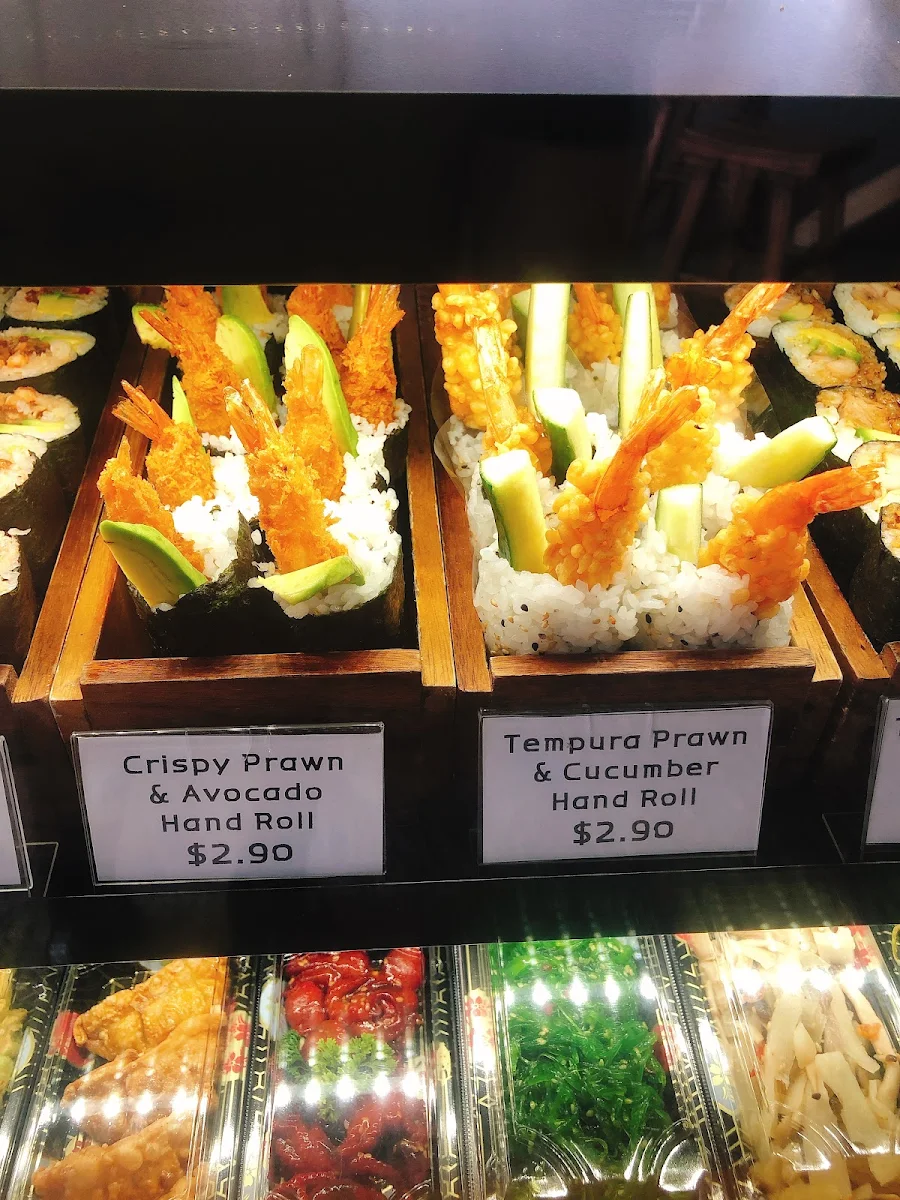 Menu, Bay Sushi takeaway