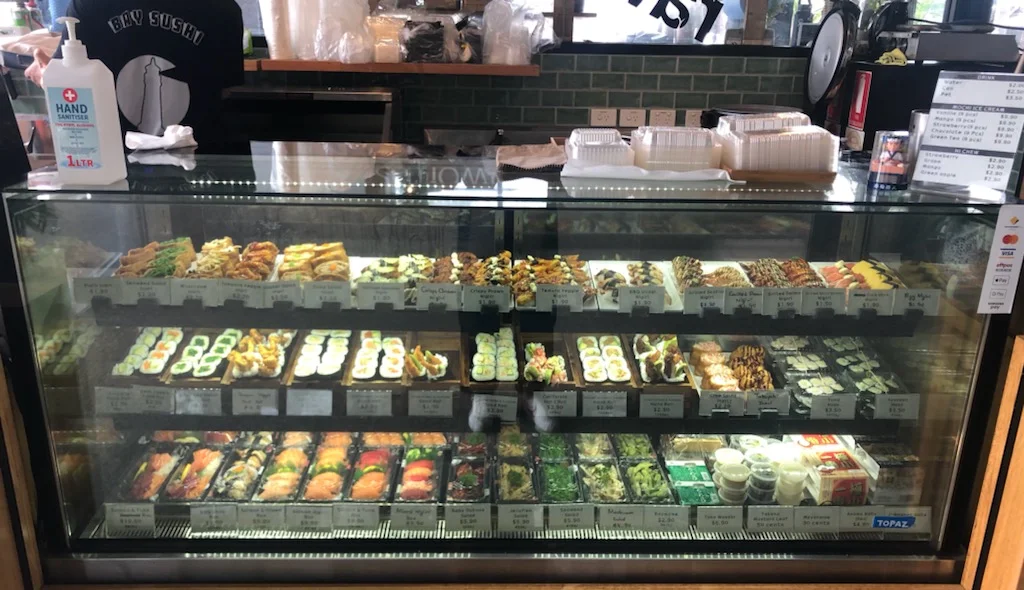 Vibe, Bay Sushi takeaway