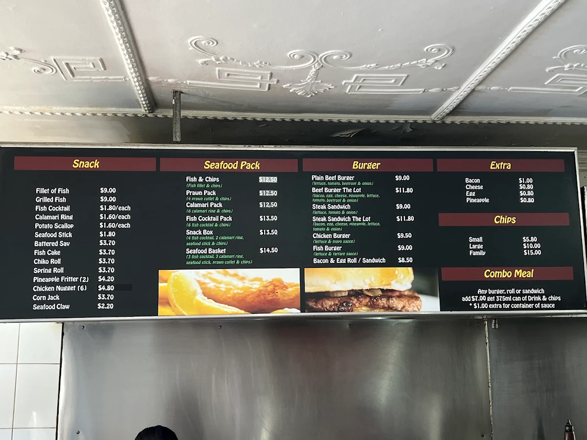 Menu, Putney Take-Away