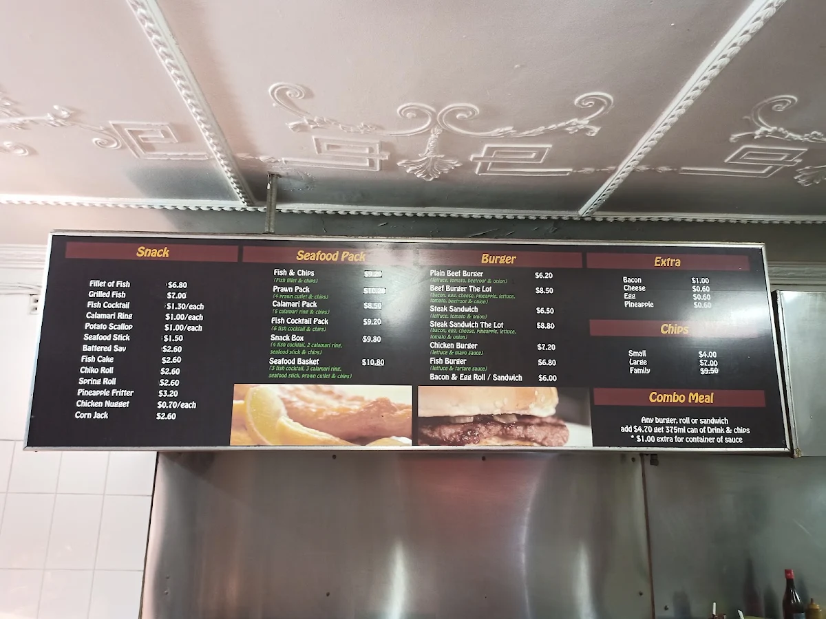Menu, Putney Take-Away