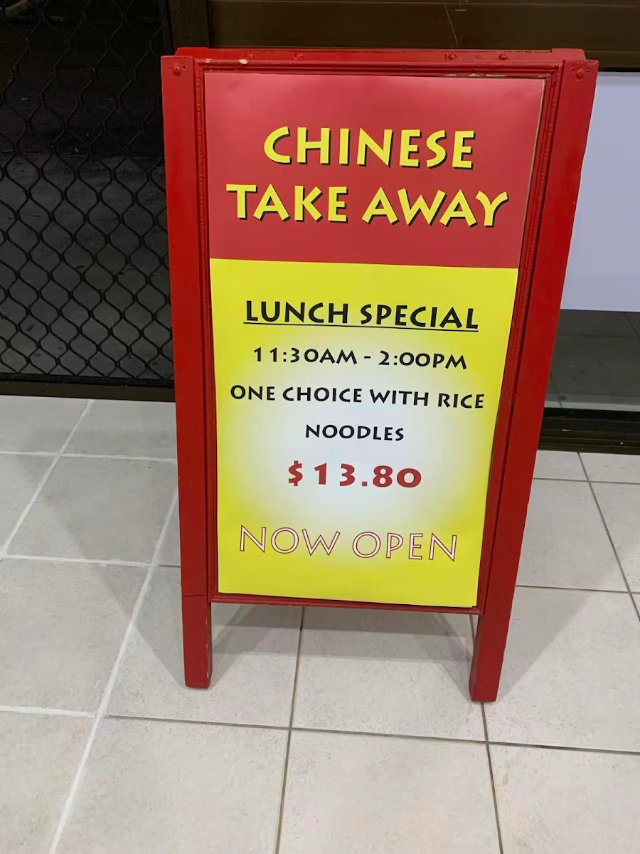 Menu, Regent Chinese Takeaway
