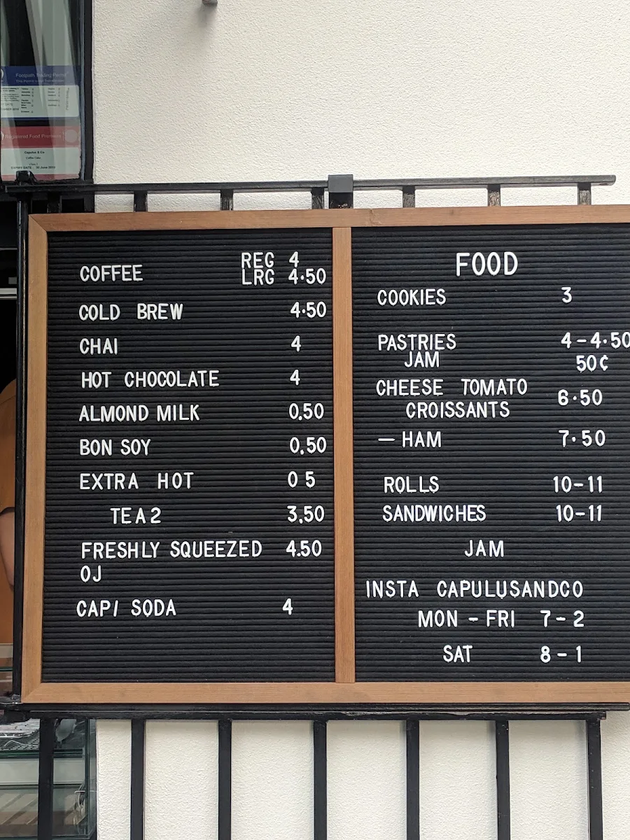 Menu, Capulus & Co