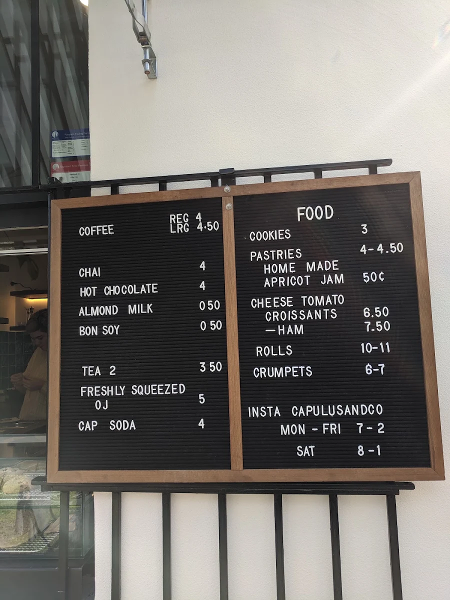 Menu, Capulus & Co