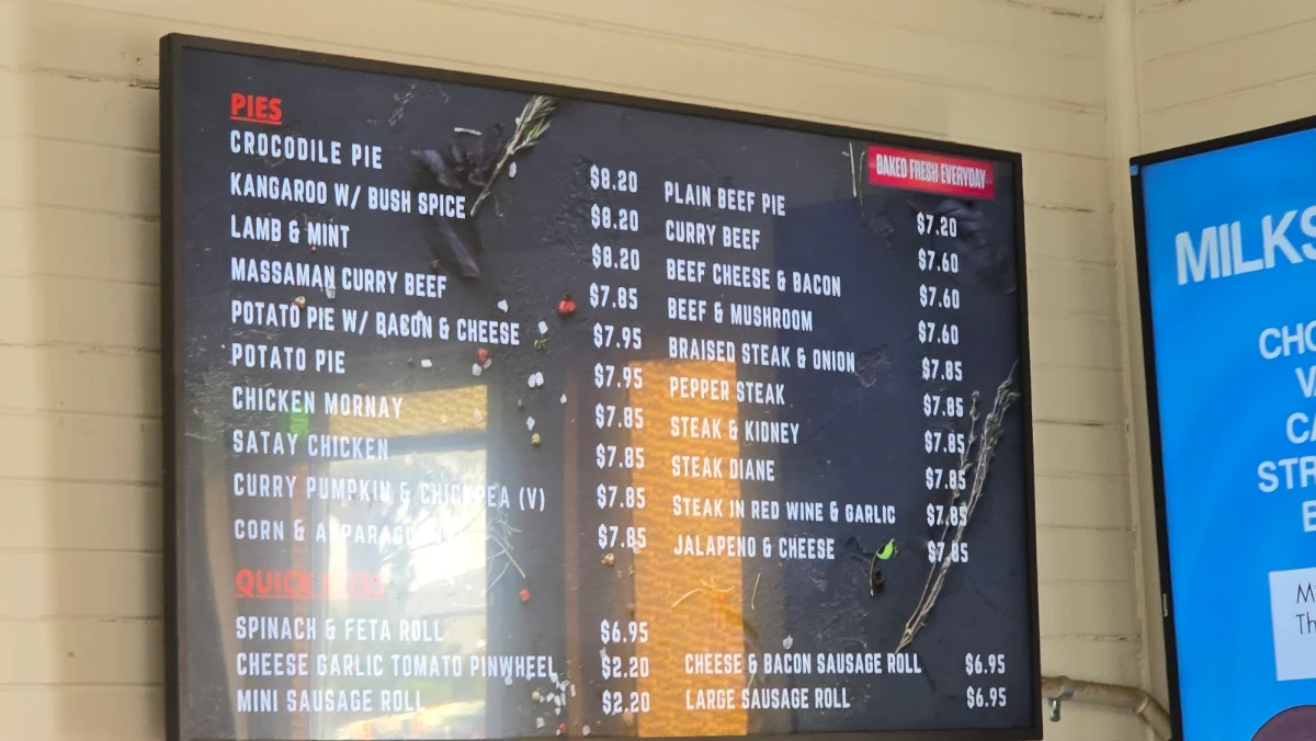 Menu, Fredo Pies