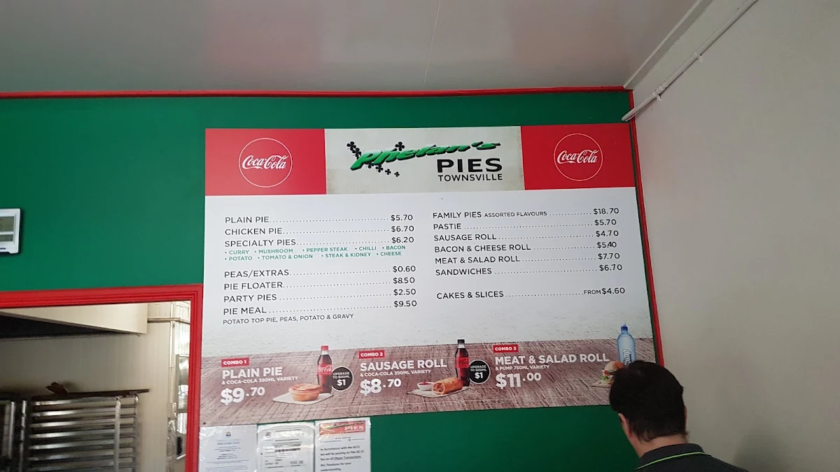 Menu, Phelan Pies