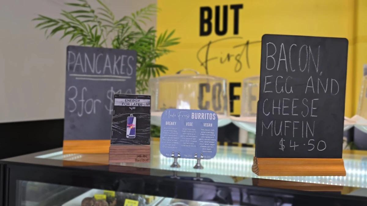 Menu, Social Coffeehouse
