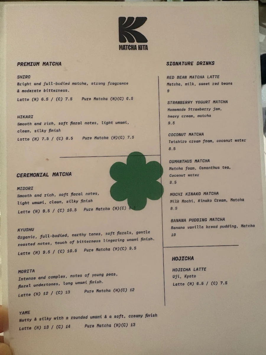Menu, KATA KITA