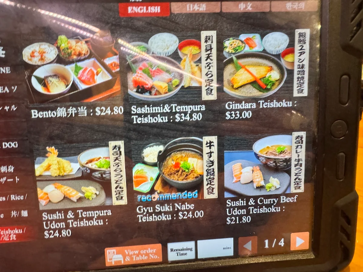 Menu, NishikiAN