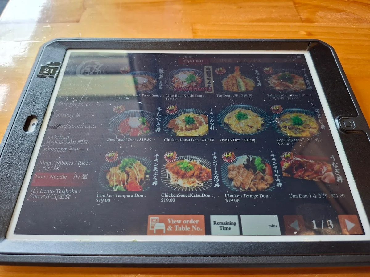Menu, NishikiAN