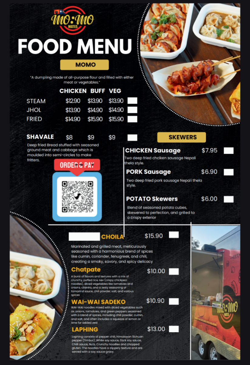 Menu, Momo Mates Food Truck(South)