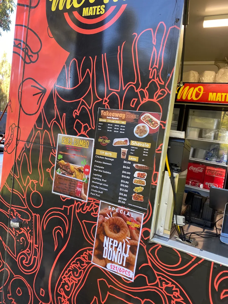 Menu, Momo Mates Food Truck(South)