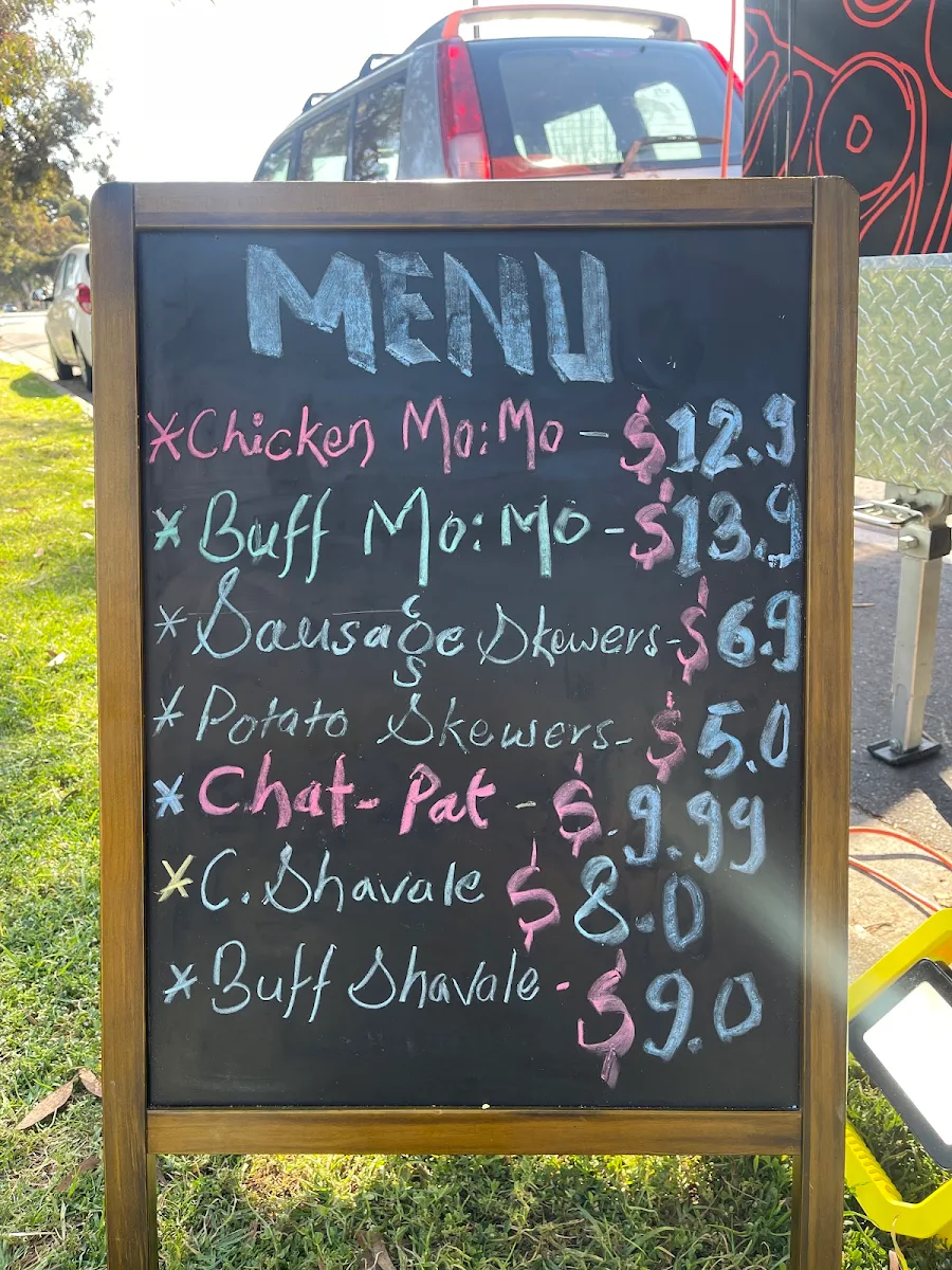 Menu, Momo Mates Food Truck(South)