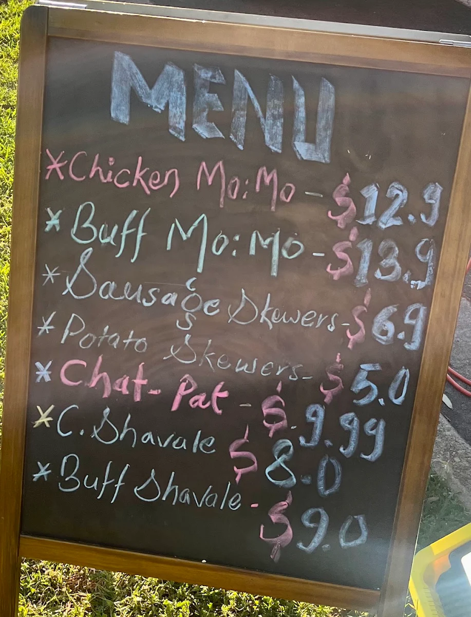 Menu, Momo Mates Food Truck(South)