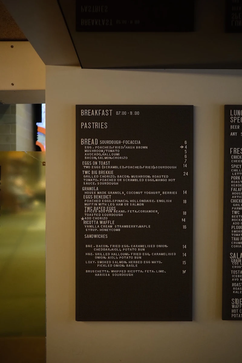 Menu, This Way Canteen