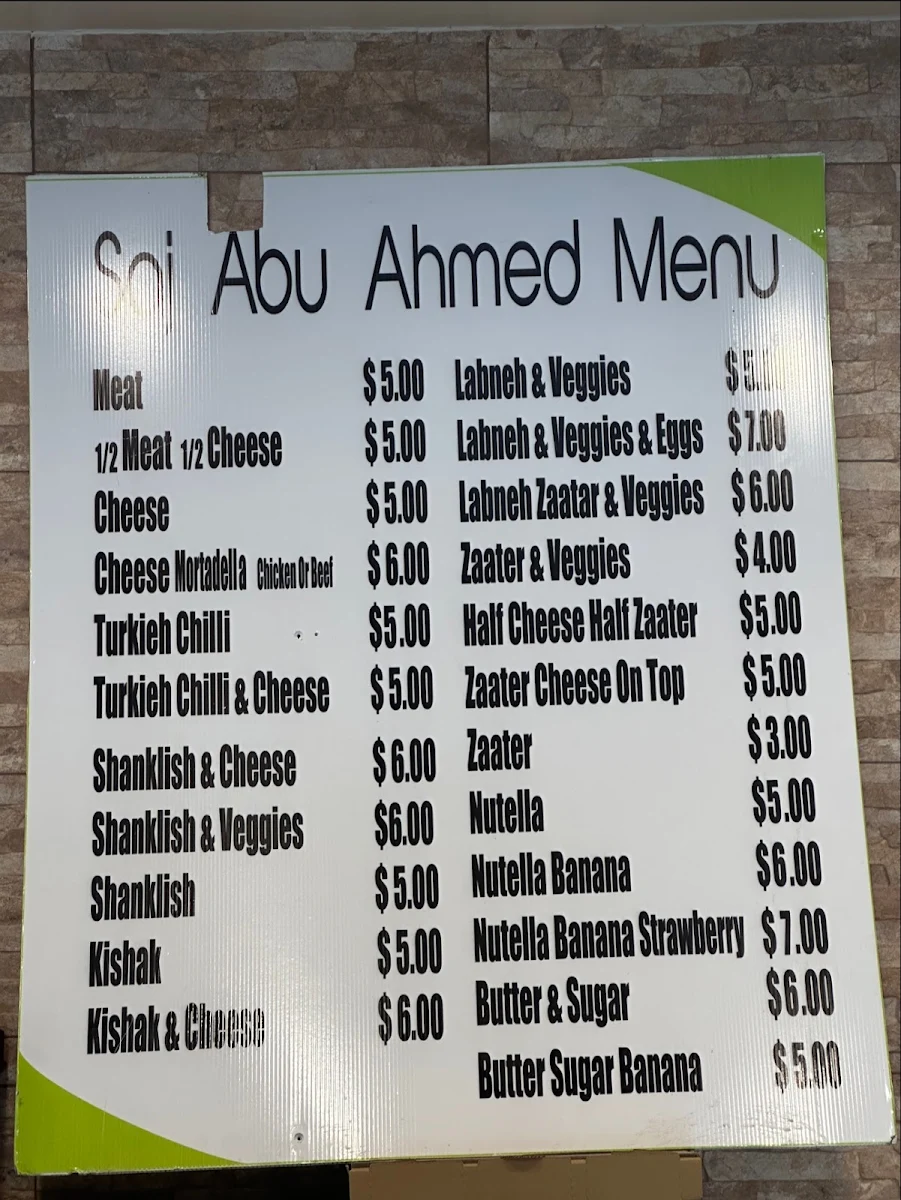 Menu, Abu Ahmed Restaurant AYAM ZAMAN