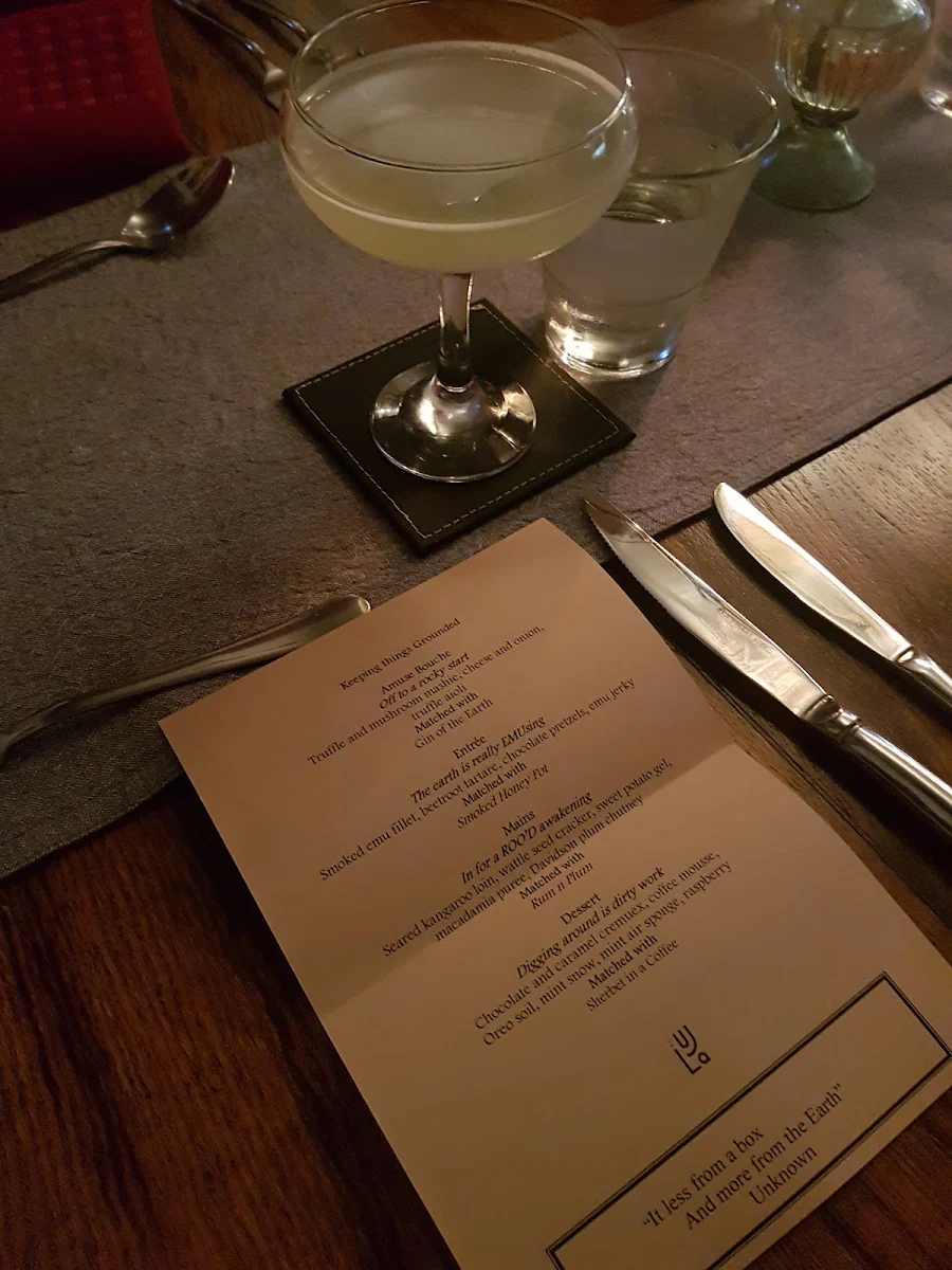 Menu, St LuJa | Cocktail Bar with an Irish accent