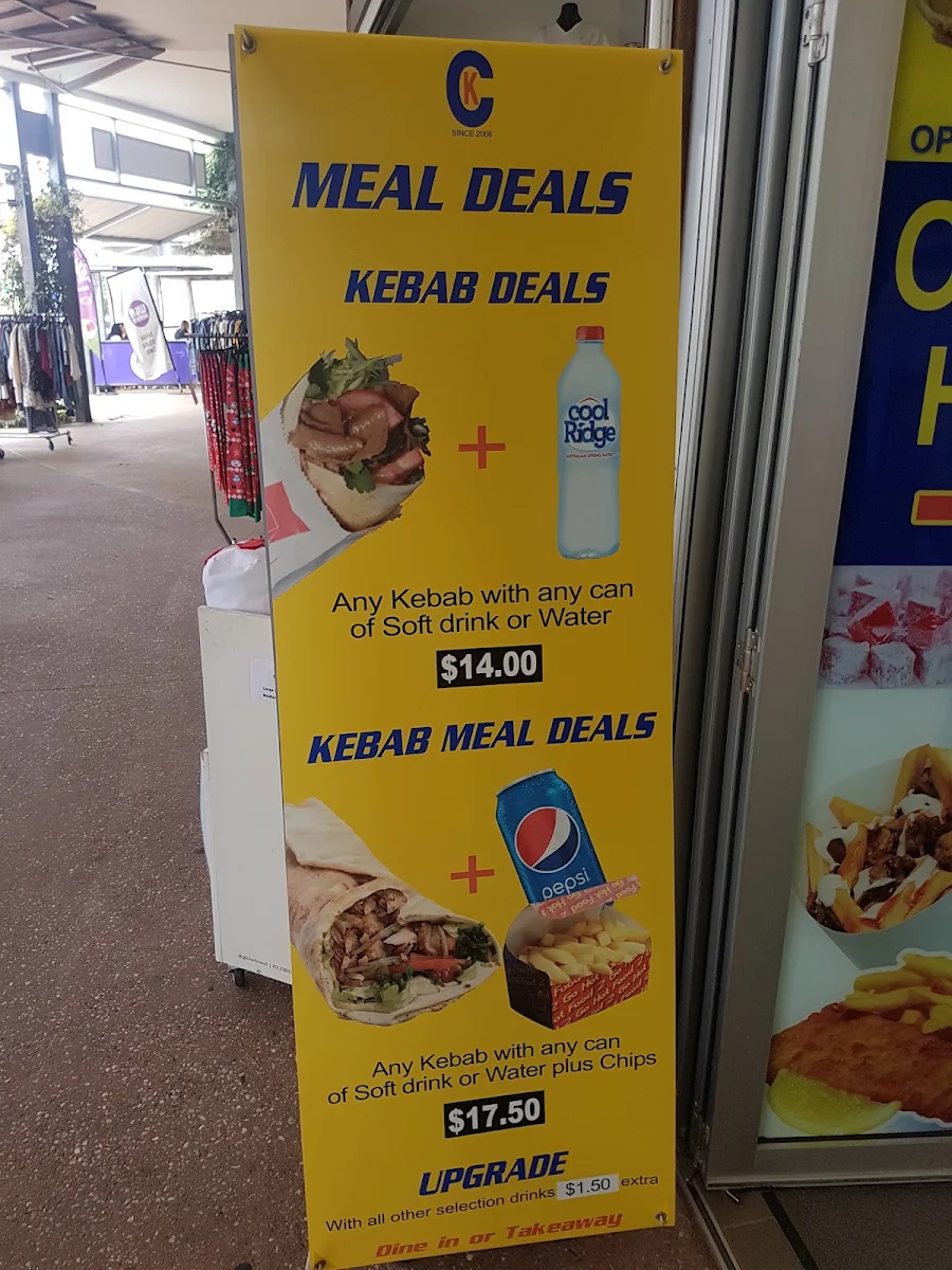 Menu, Beachside Kebabs