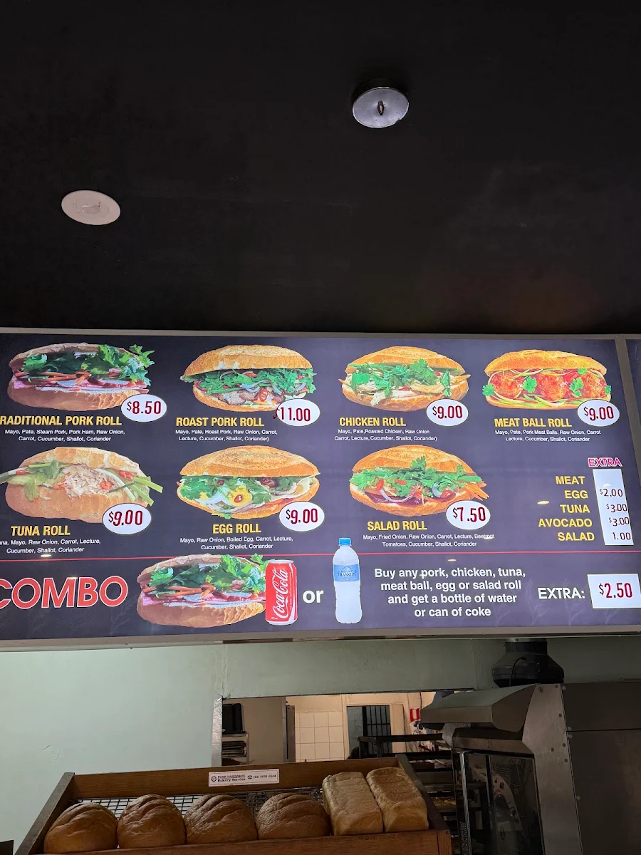 Menu, Q Bakery