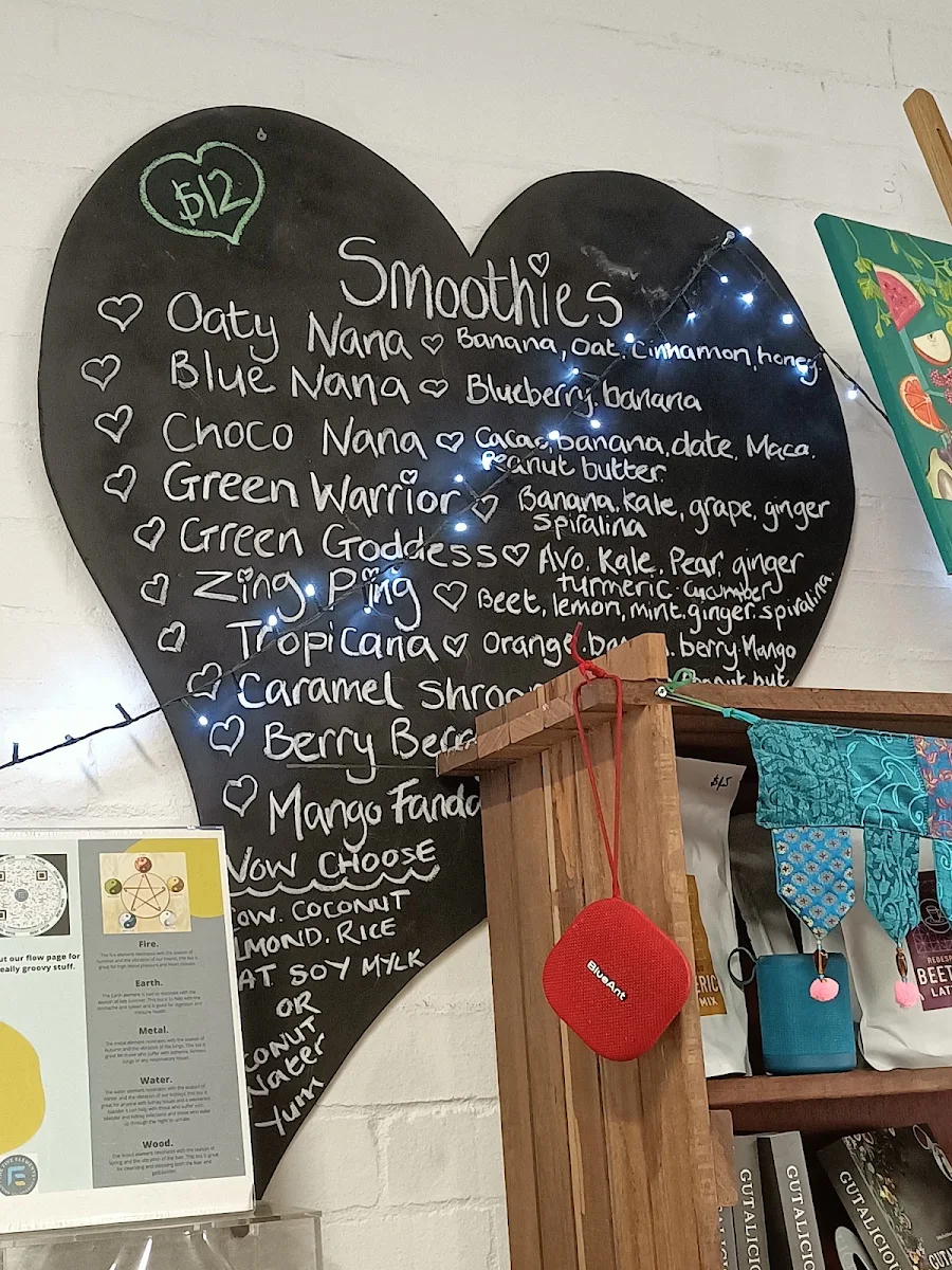 Menu, The Sacred Earth Pantry