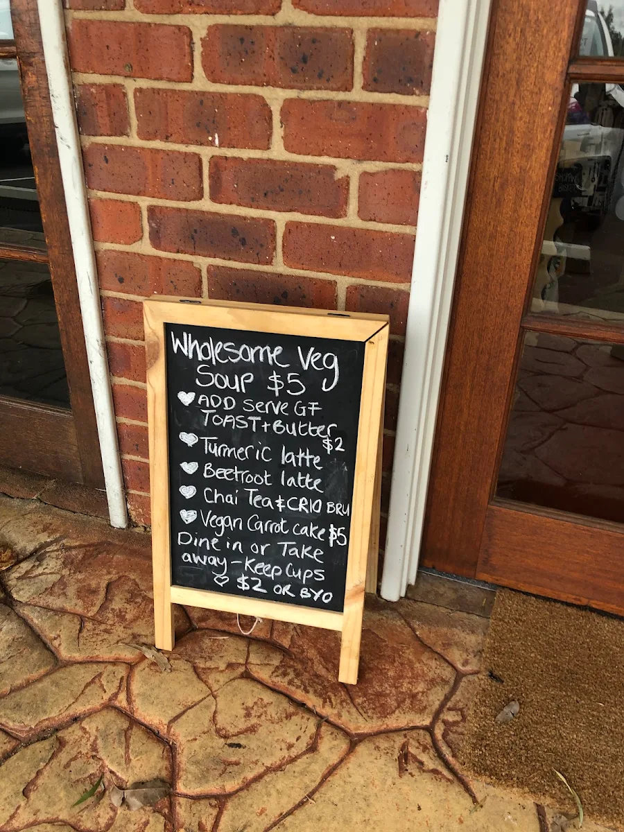 Menu, The Sacred Earth Pantry