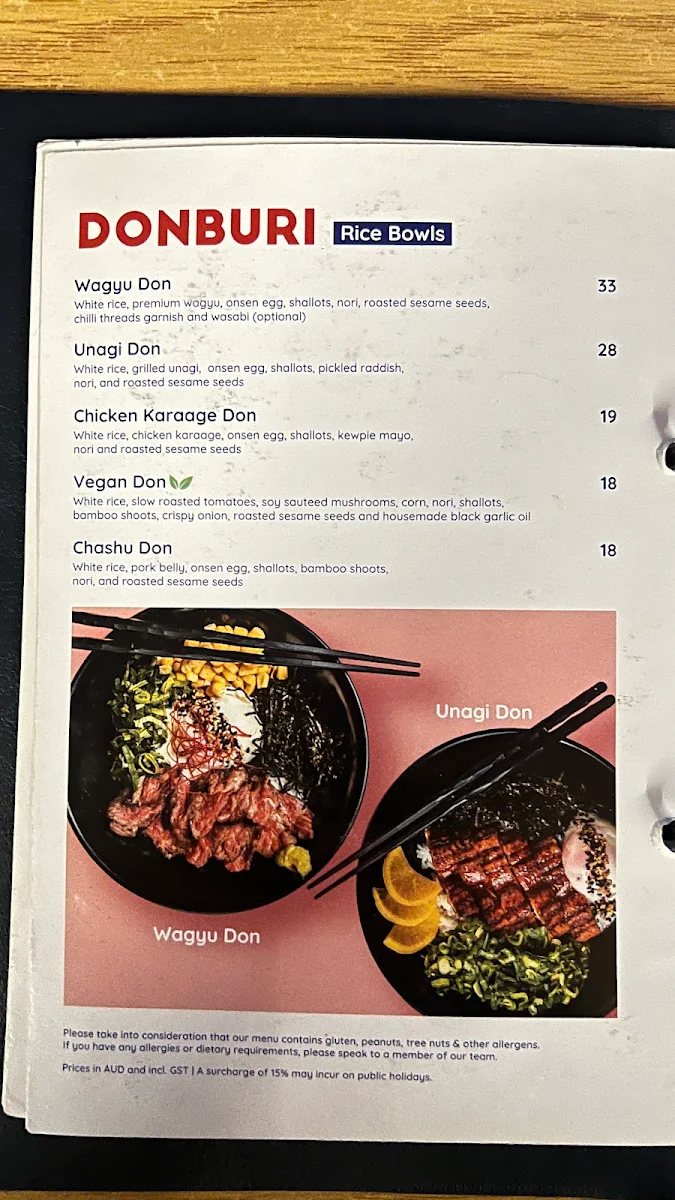 Menu, IIKO Mazesoba