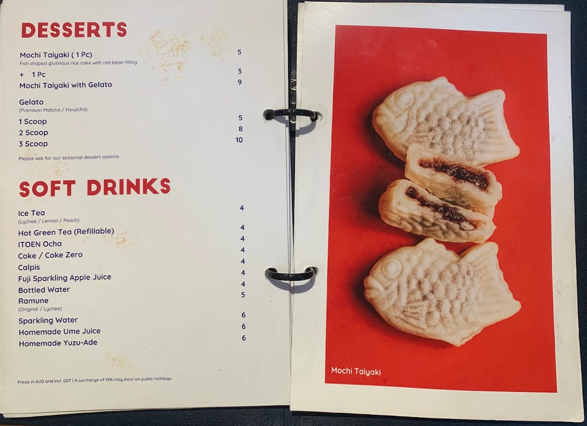 Menu, IIKO Mazesoba