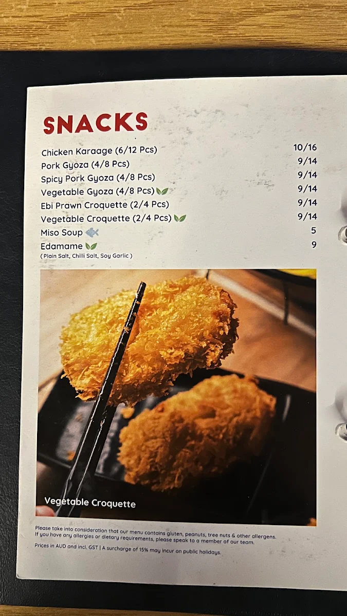 Menu, IIKO Mazesoba