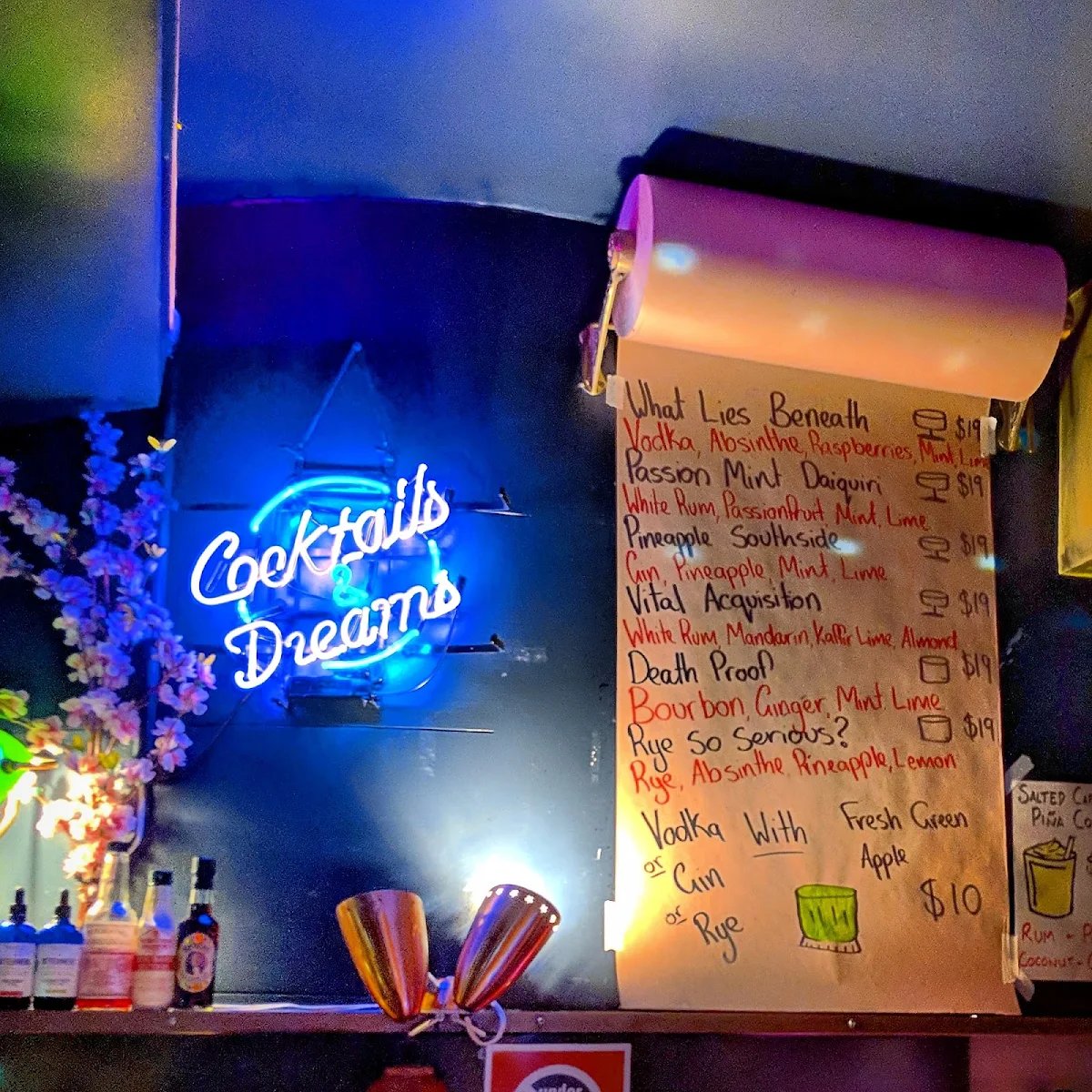 Menu, MoneyPenny