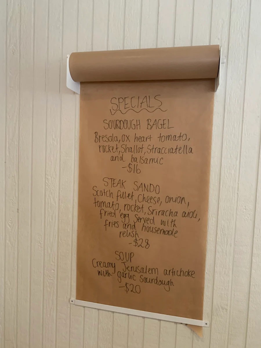 Menu, Fourth Hill Providore