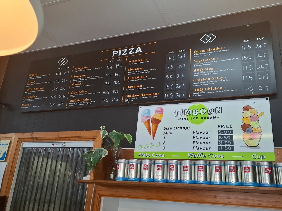 Menu, Izzy's Cafe