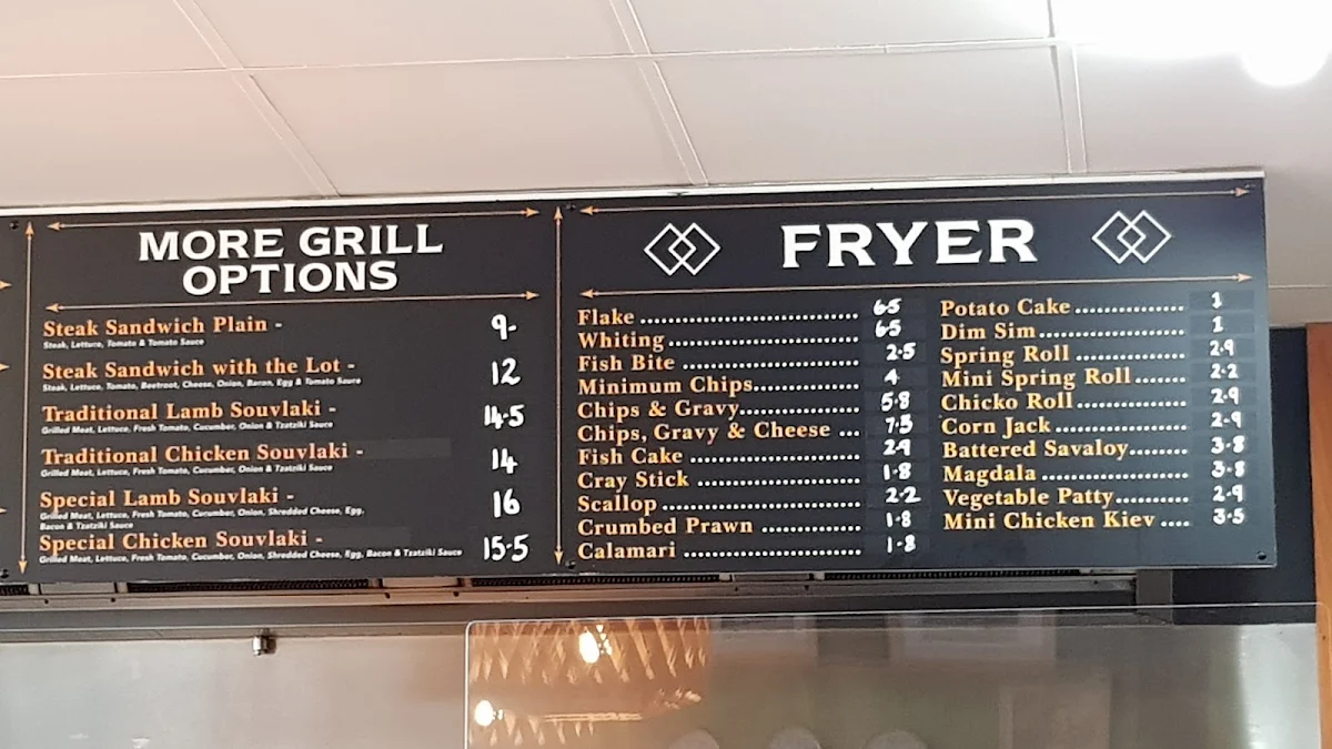 Menu, Izzy's Cafe