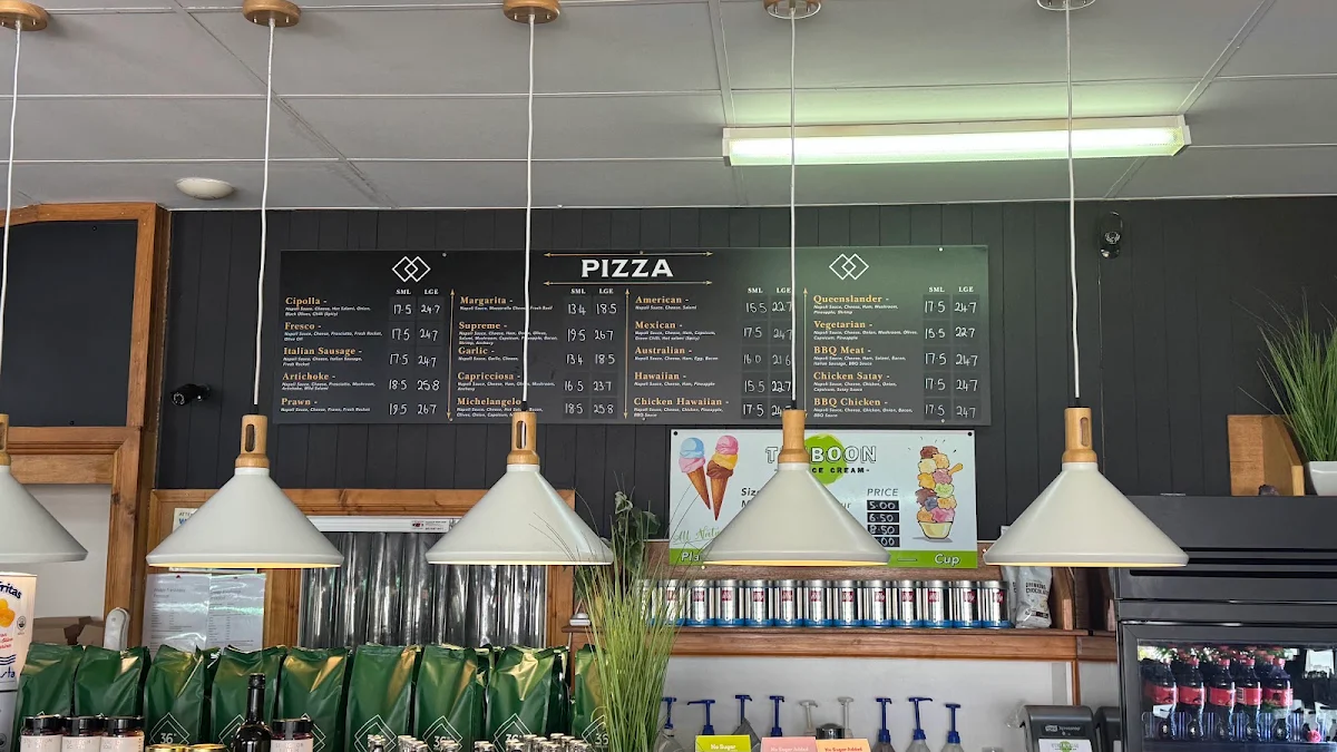 Menu, Izzy's Cafe