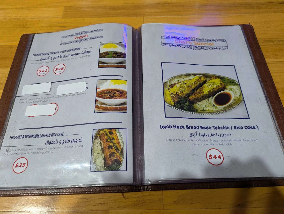 Menu, Nikan | Persian & Halal Restaurant Sydney