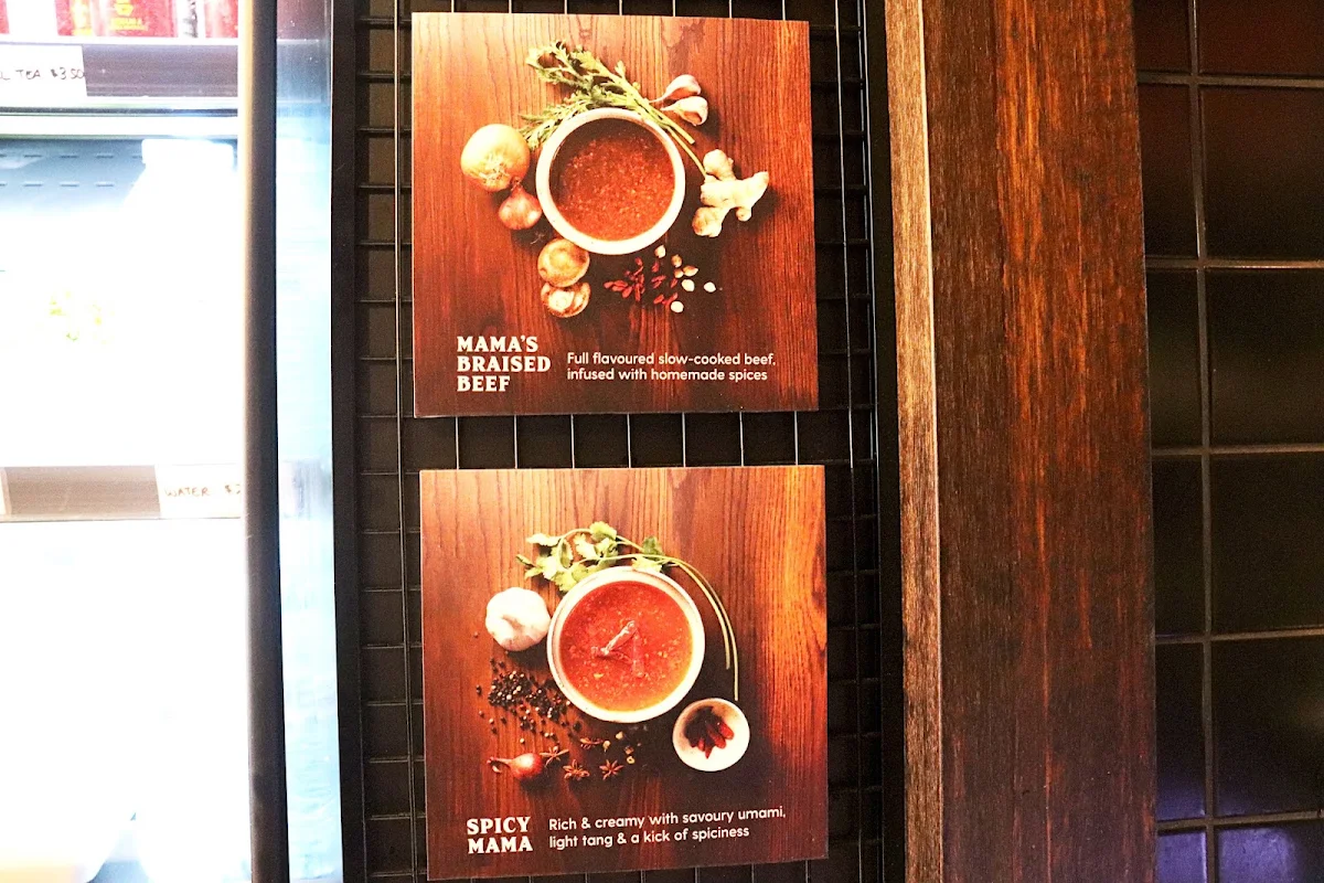 Menu, Mama Tang