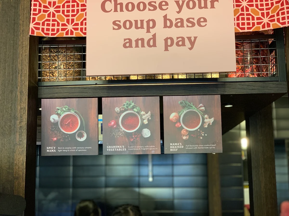 Menu, Mama Tang