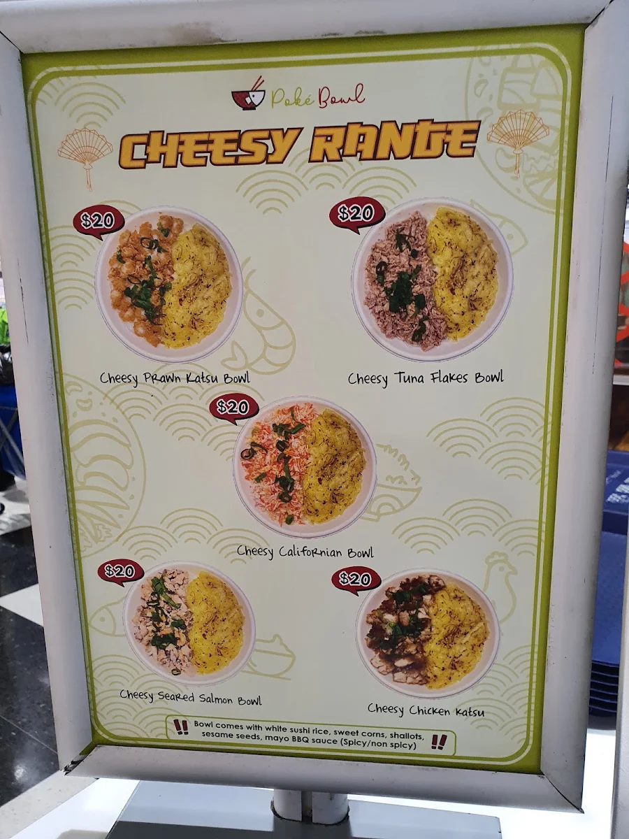 Menu, Poke Bowl Campbelltown