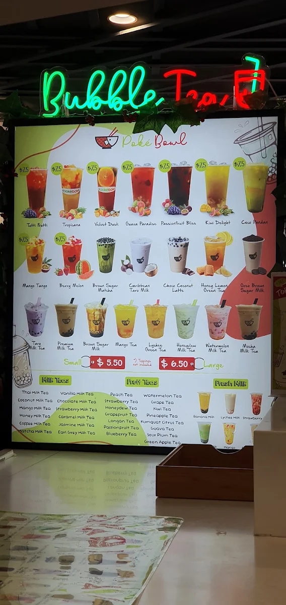 Menu, Poke Bowl Campbelltown