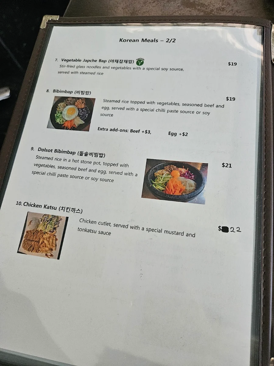 Menu, Sushi Gallery